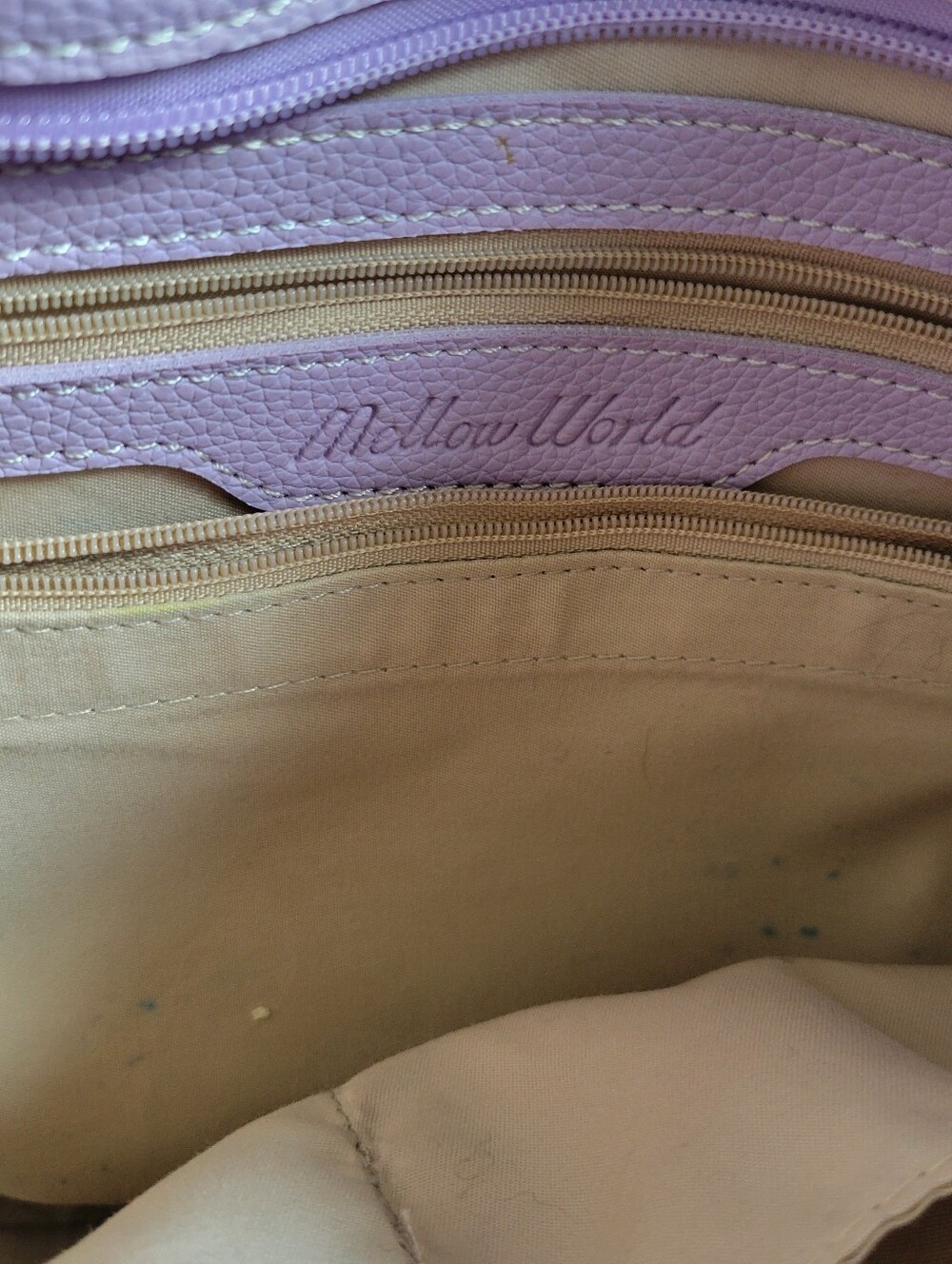 Mellow World Vegan Leather Tote Bag Lavender - Picture 8 of 13